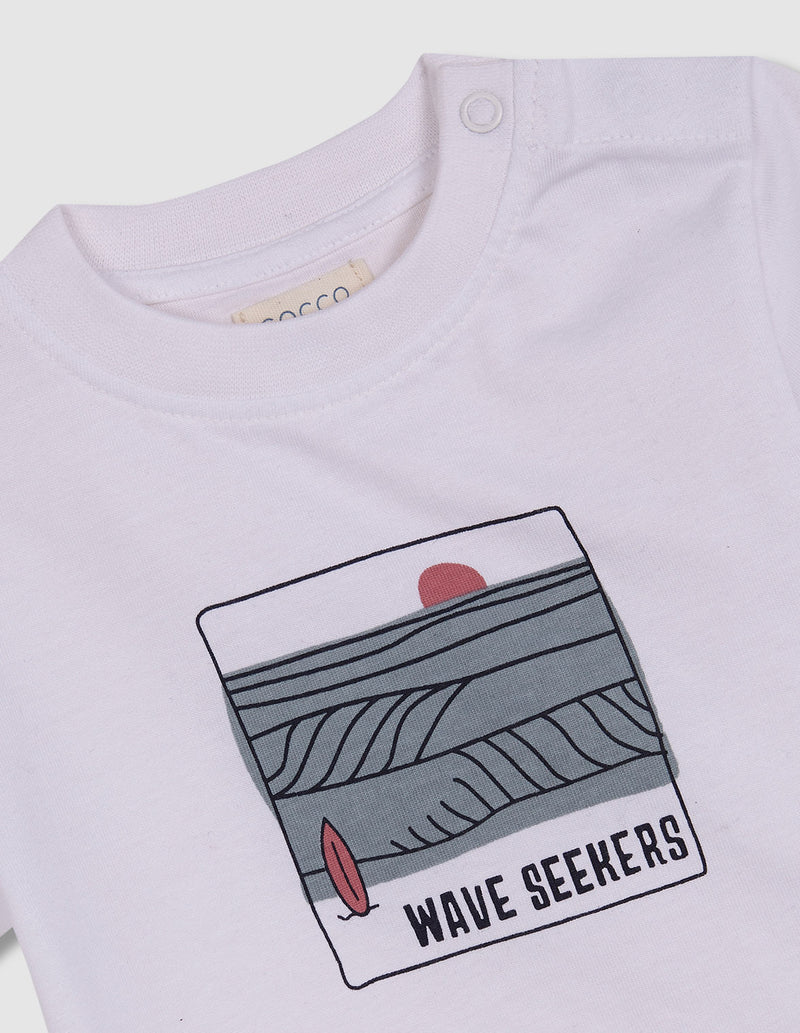 Camiseta print waves