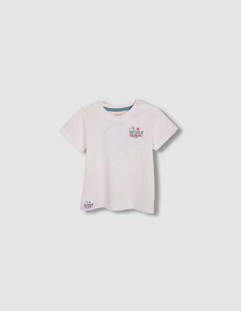 Camiseta estampado palmeras