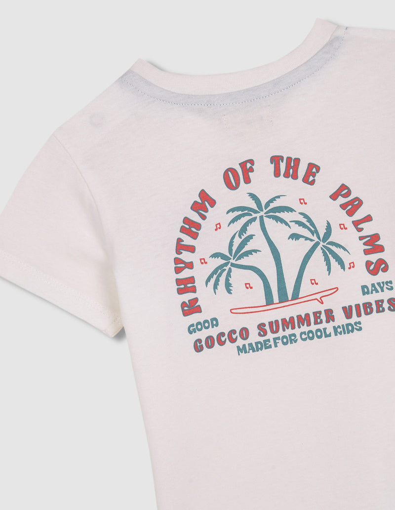 Camiseta estampado palmeras