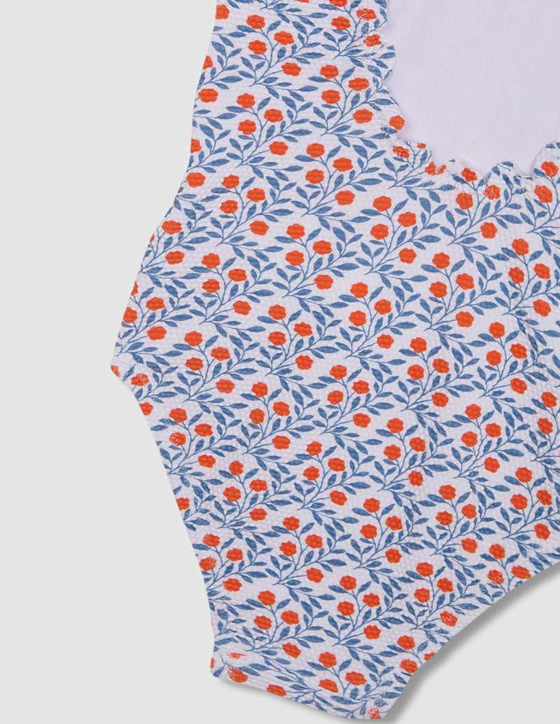Bañador estampado ramas flores