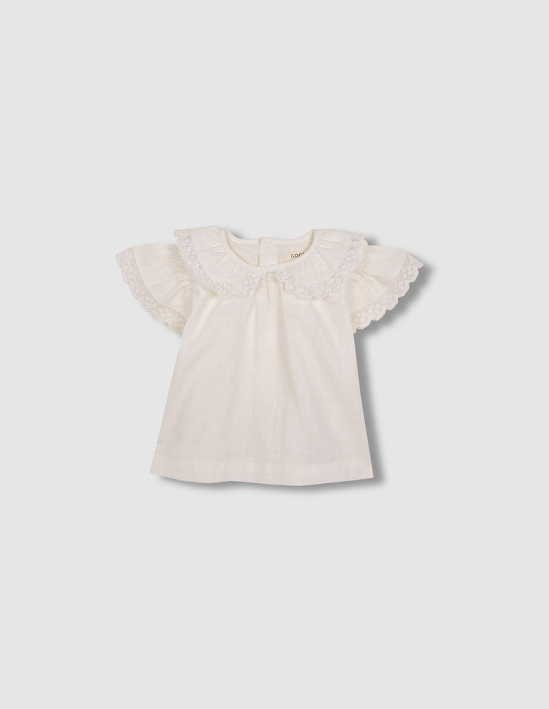 Blusa cuello peter pan