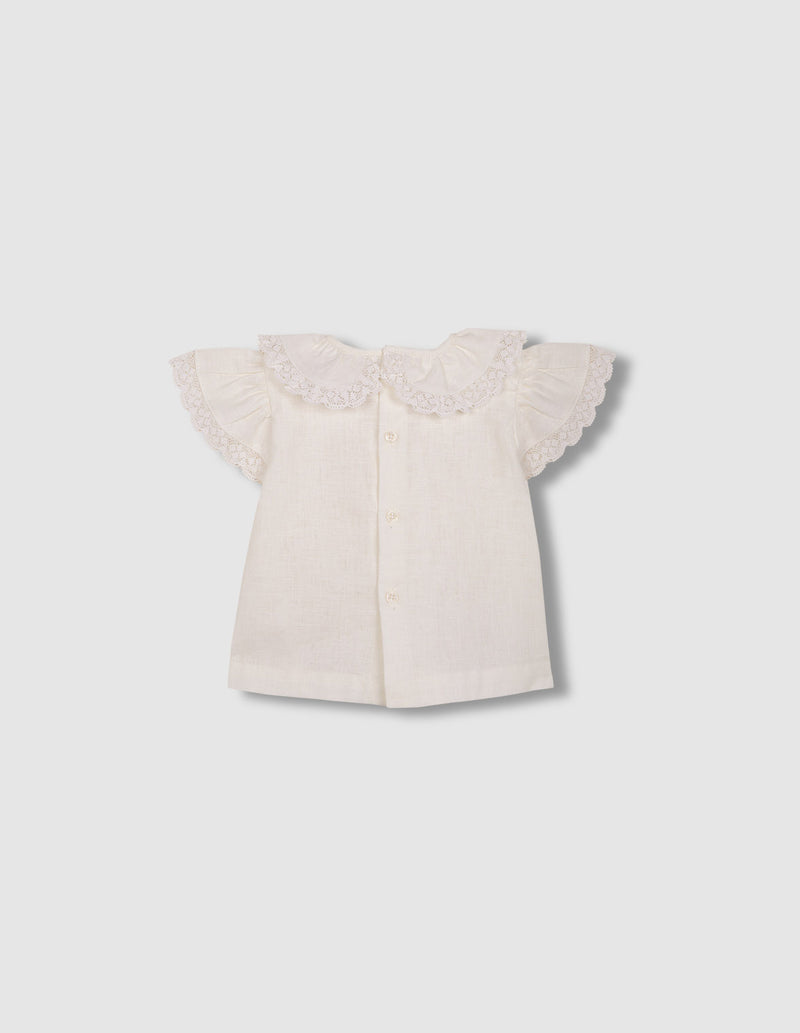 Blusa cuello peter pan