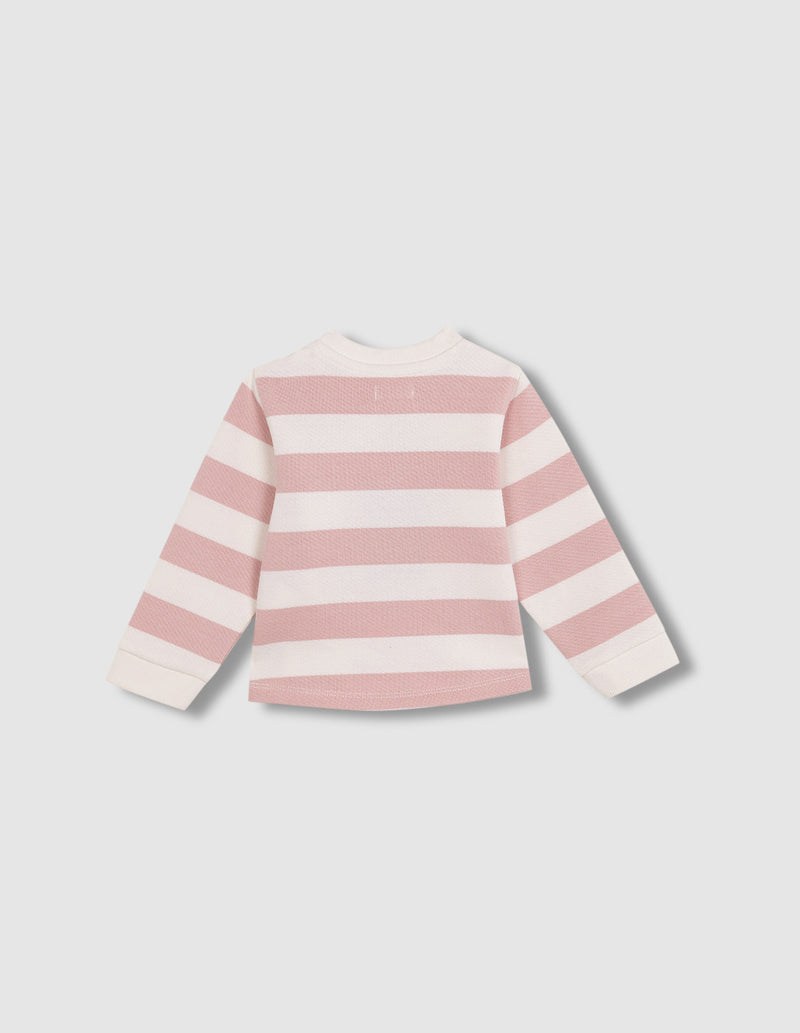 Sudadera de rayas con print
