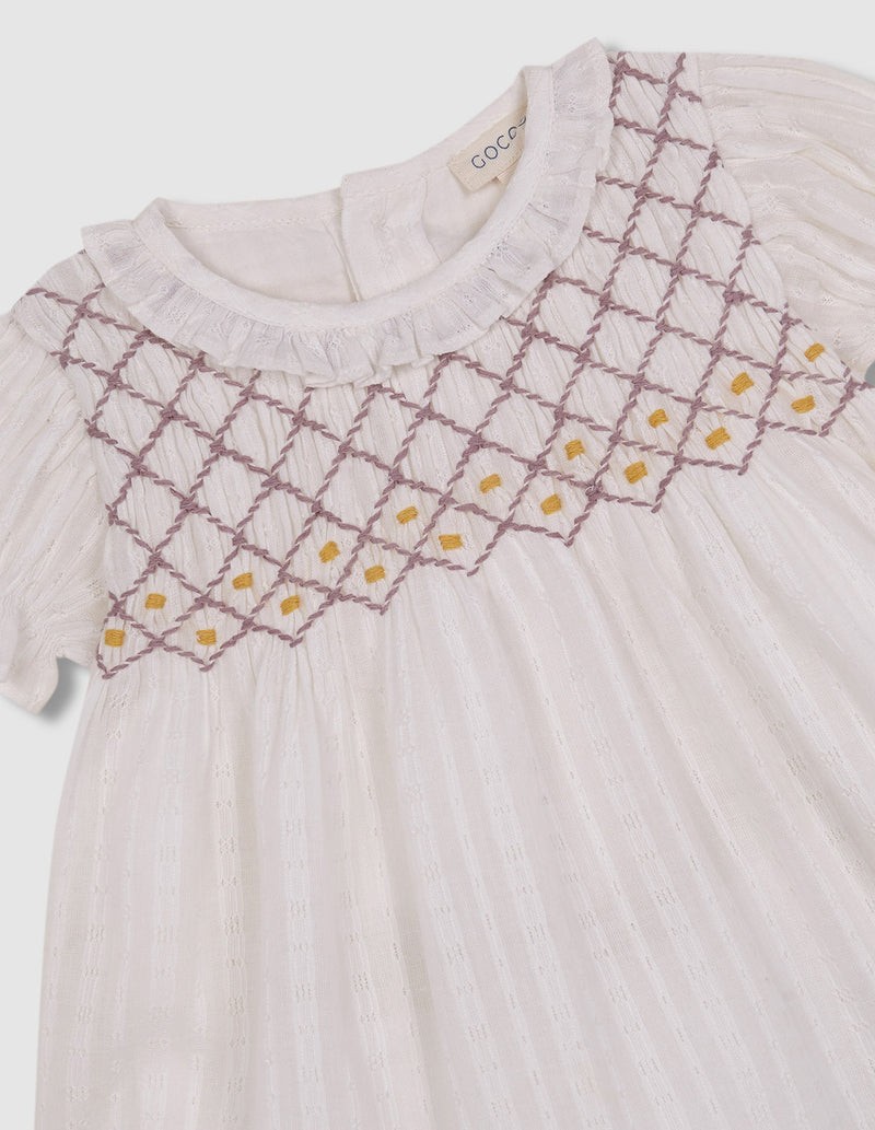 Vestido nido de abeja