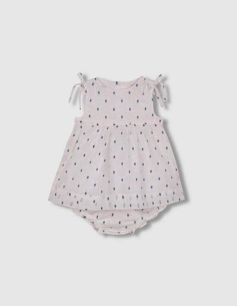 Vestido dobby lazada hombro