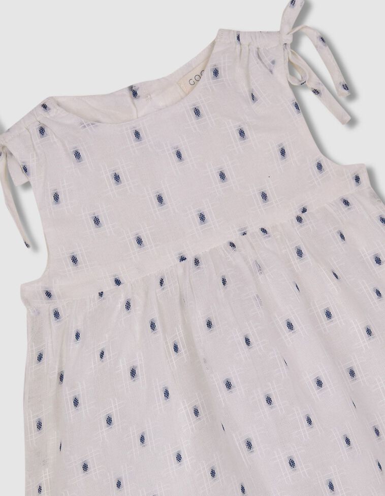 Vestido dobby lazada hombro