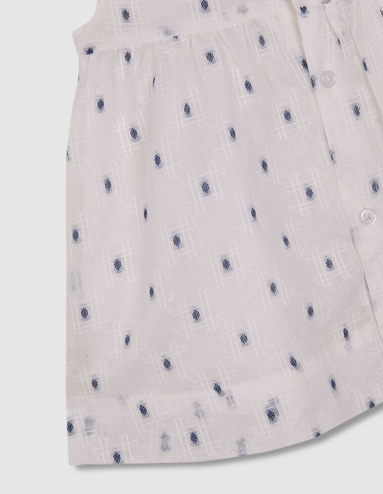 Vestido dobby lazada hombro