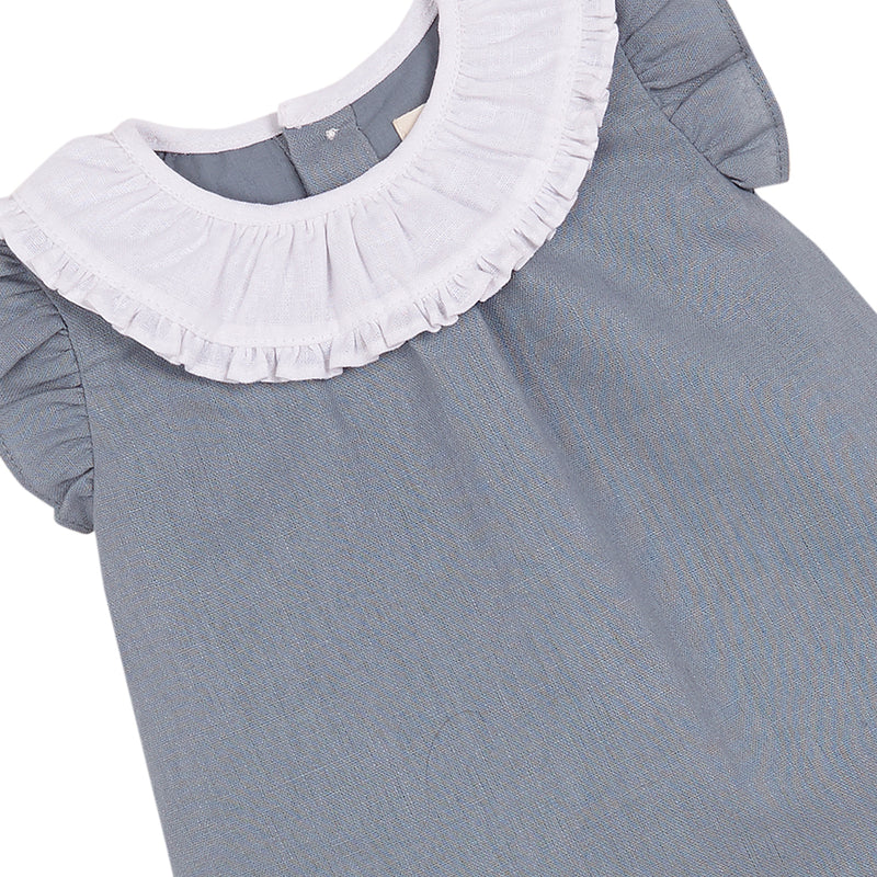 Vestido Cuello Contraste
