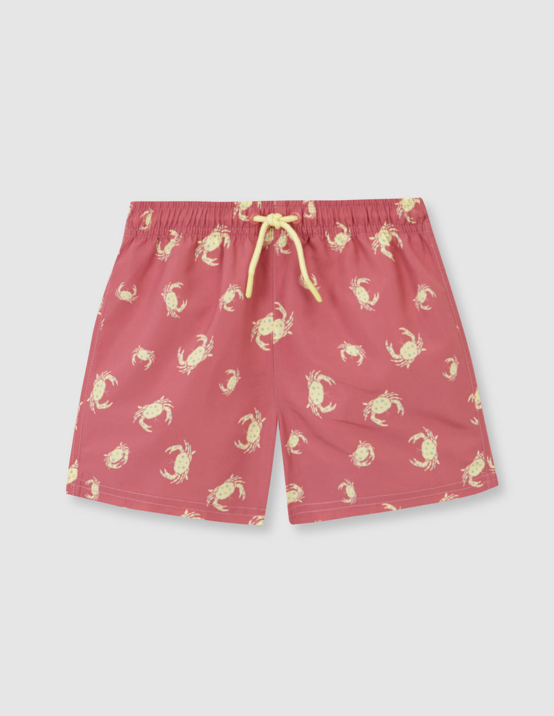 Traje de baño para niño con cangrejos