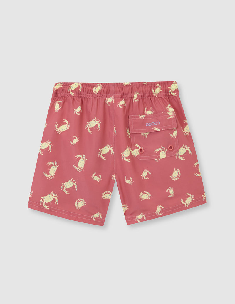 Traje de baño para niño con cangrejos