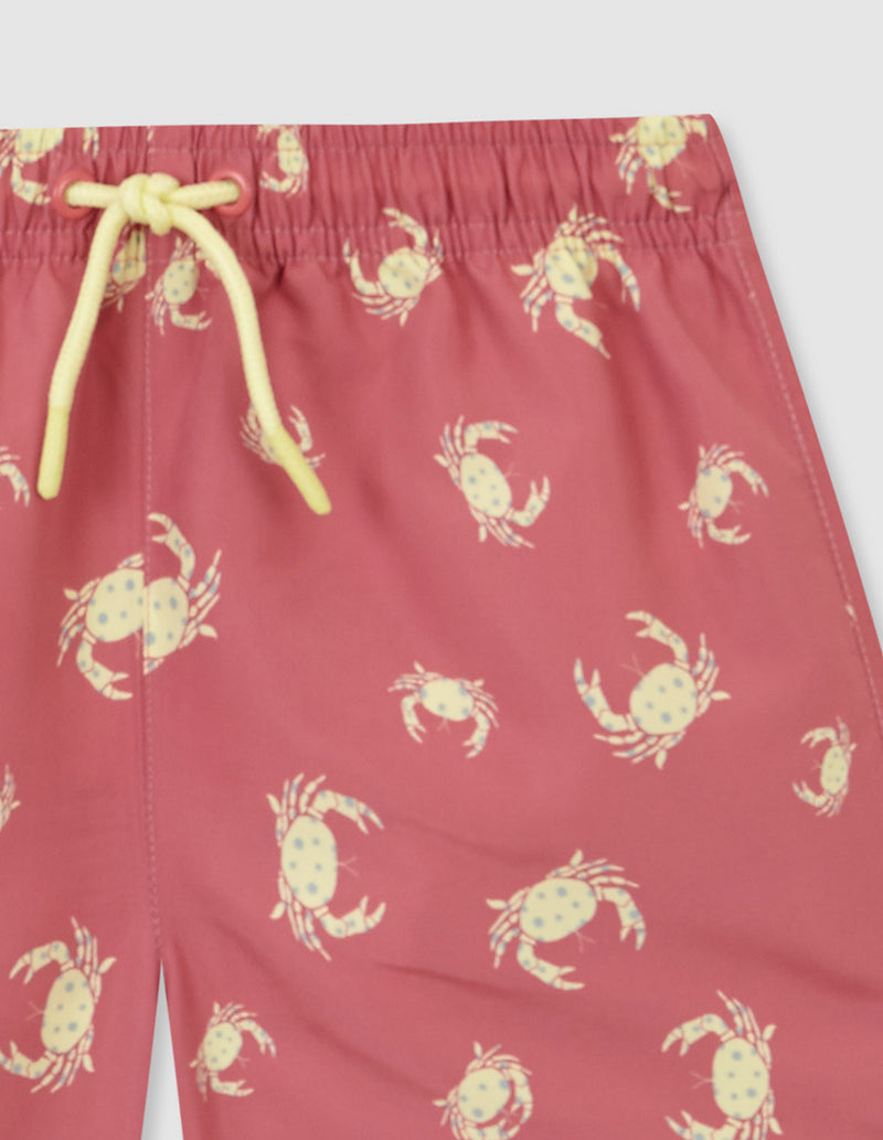 Traje de baño para niño con cangrejos