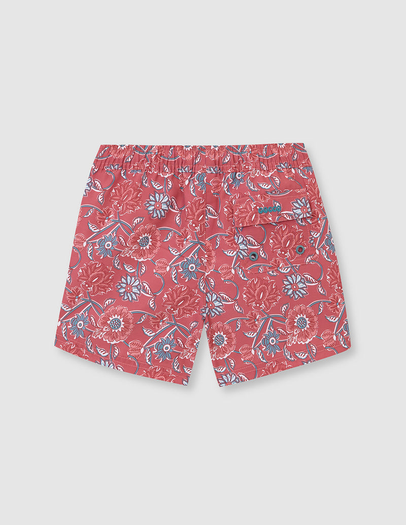 Traje de baño para niño con flores