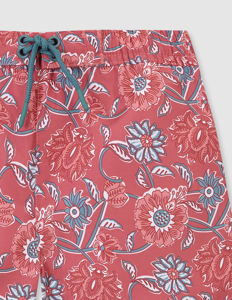 Traje de baño para niño con flores