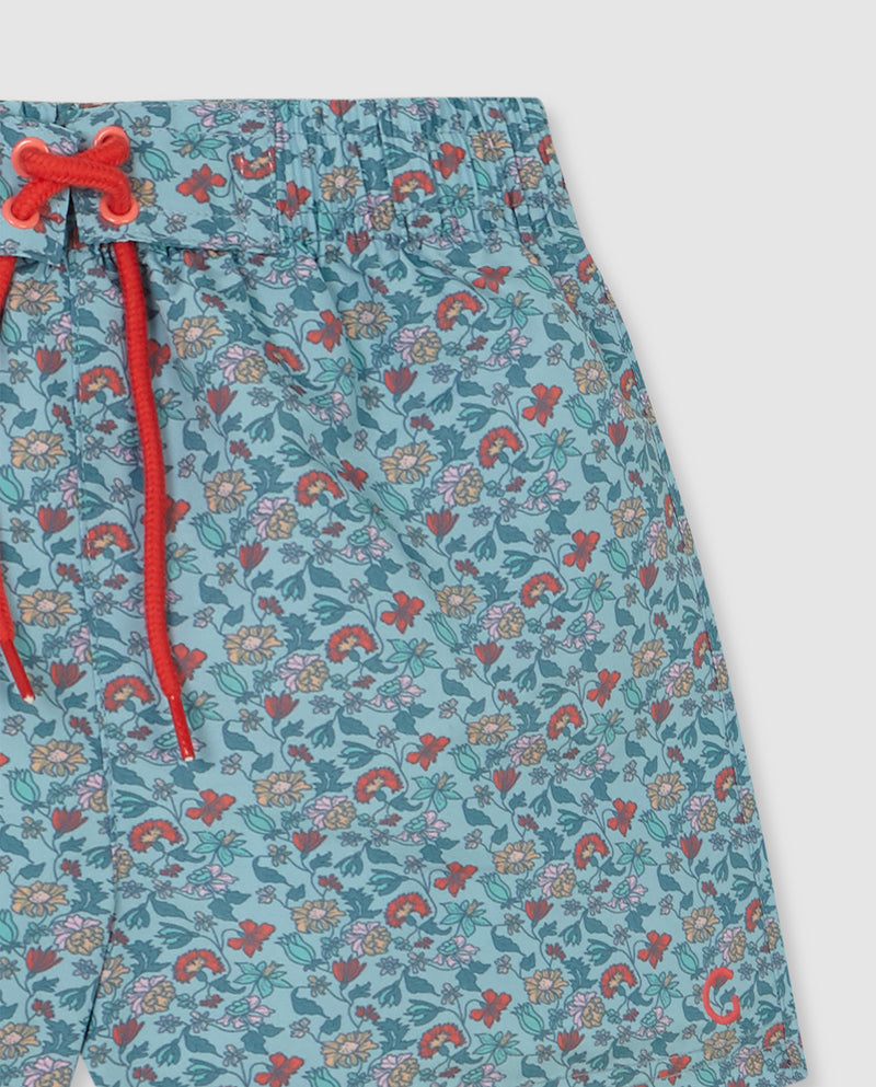 Traje de baño para niño color turquesa