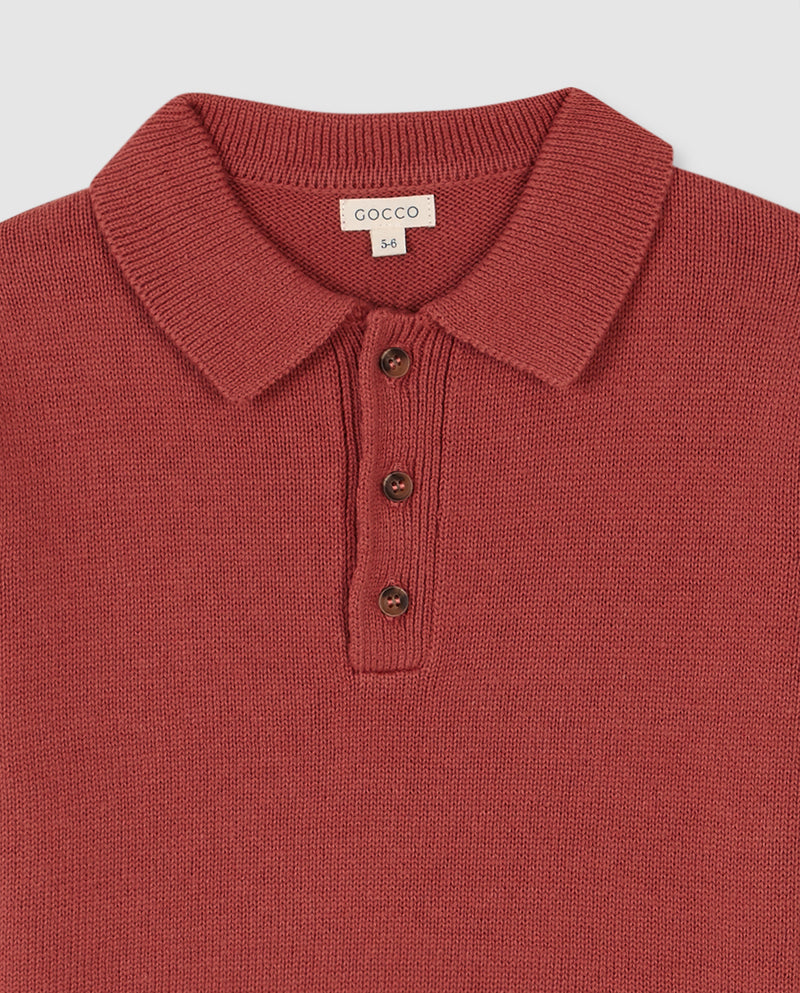 Suéter estilo polo