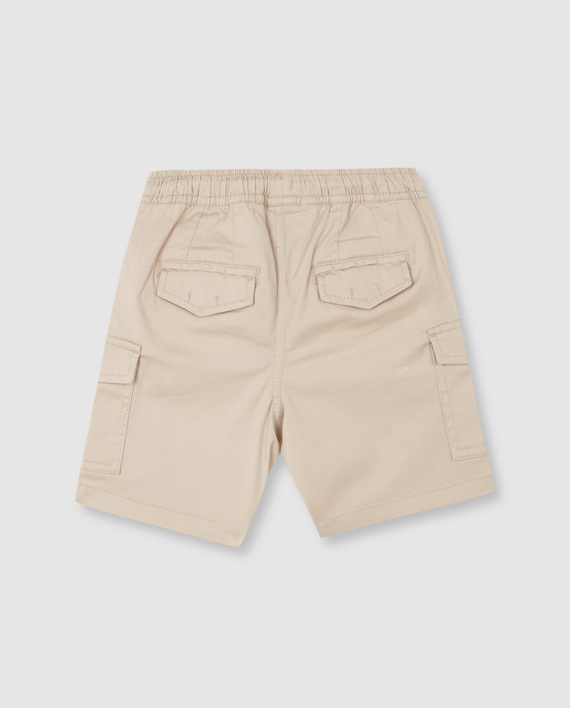 Pantalon Cargo Corto Con Cinturilla Elástica