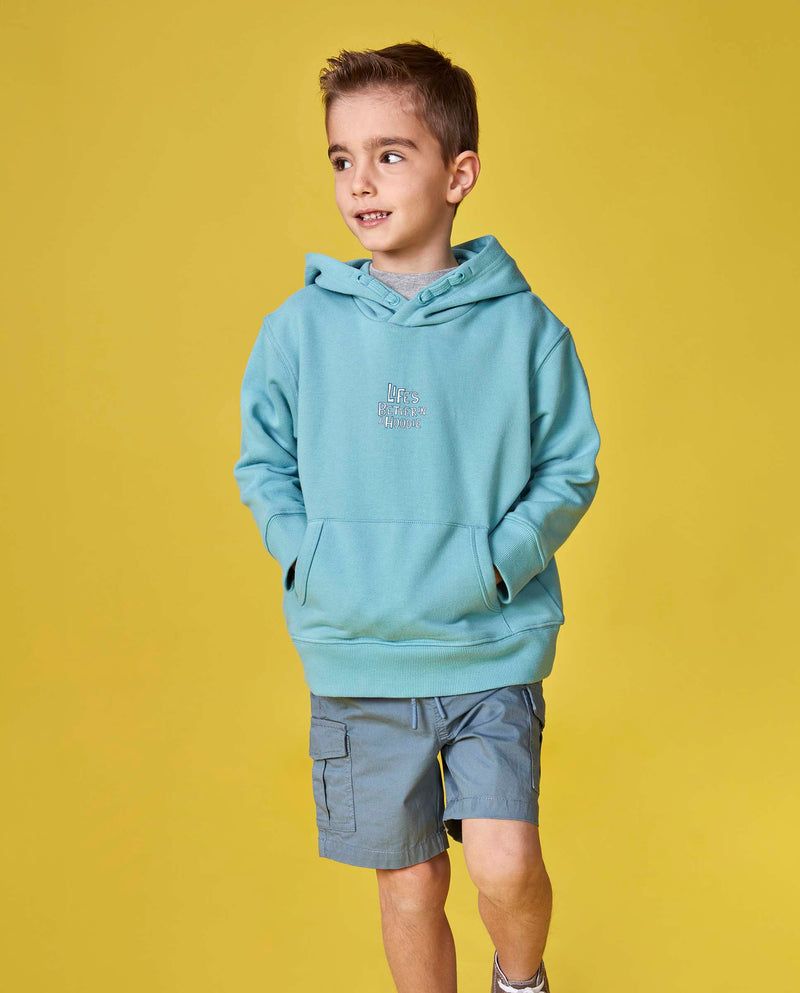 Pantalon Cargo Corto Con Cinturilla Elástica