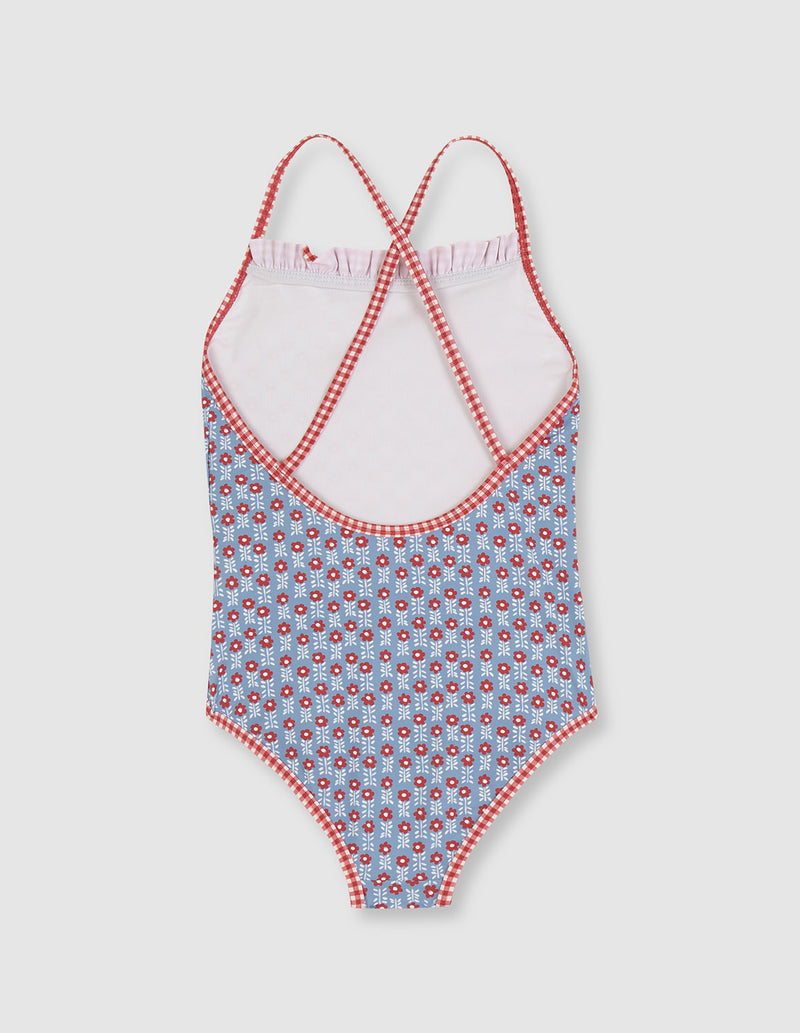 Traje De Baño Con Dos Estampados