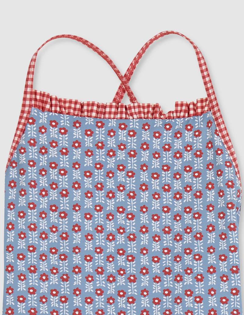 Traje De Baño Con Dos Estampados
