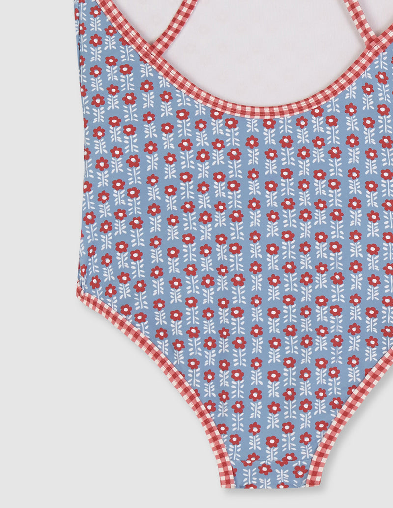 Traje De Baño Con Dos Estampados