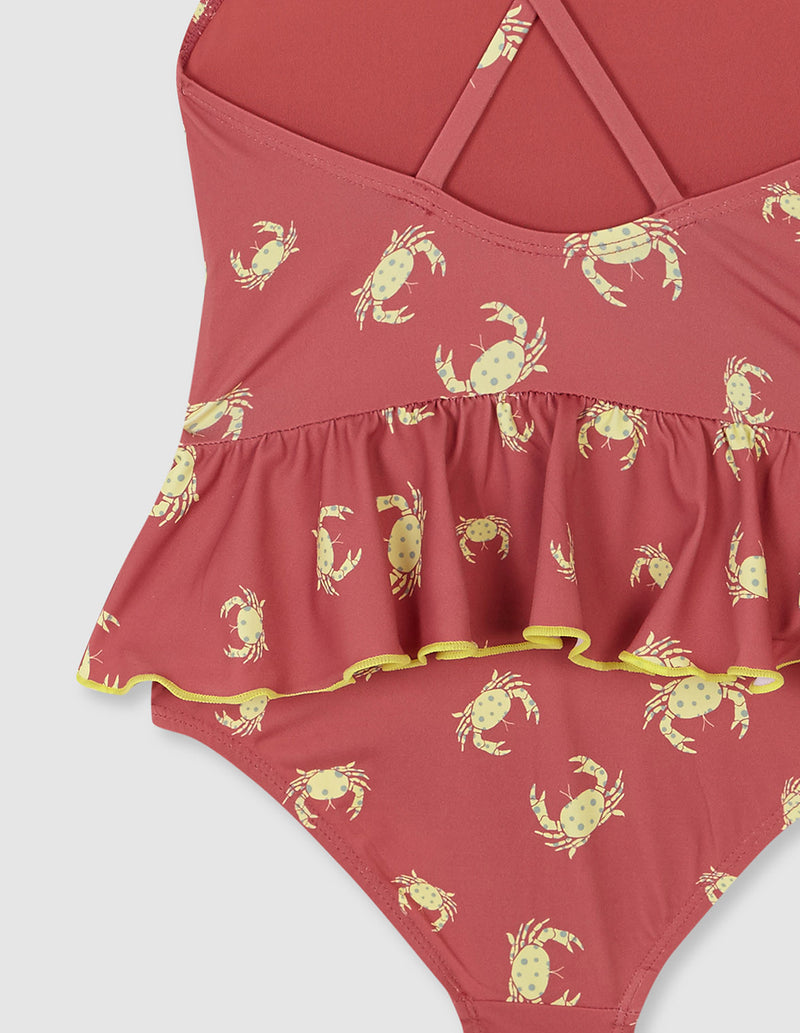 Traje de baño de cangrejos