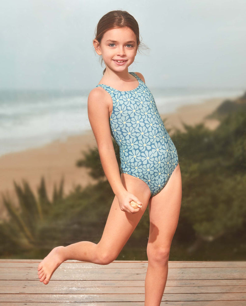 Traje de baño Estampado Retro