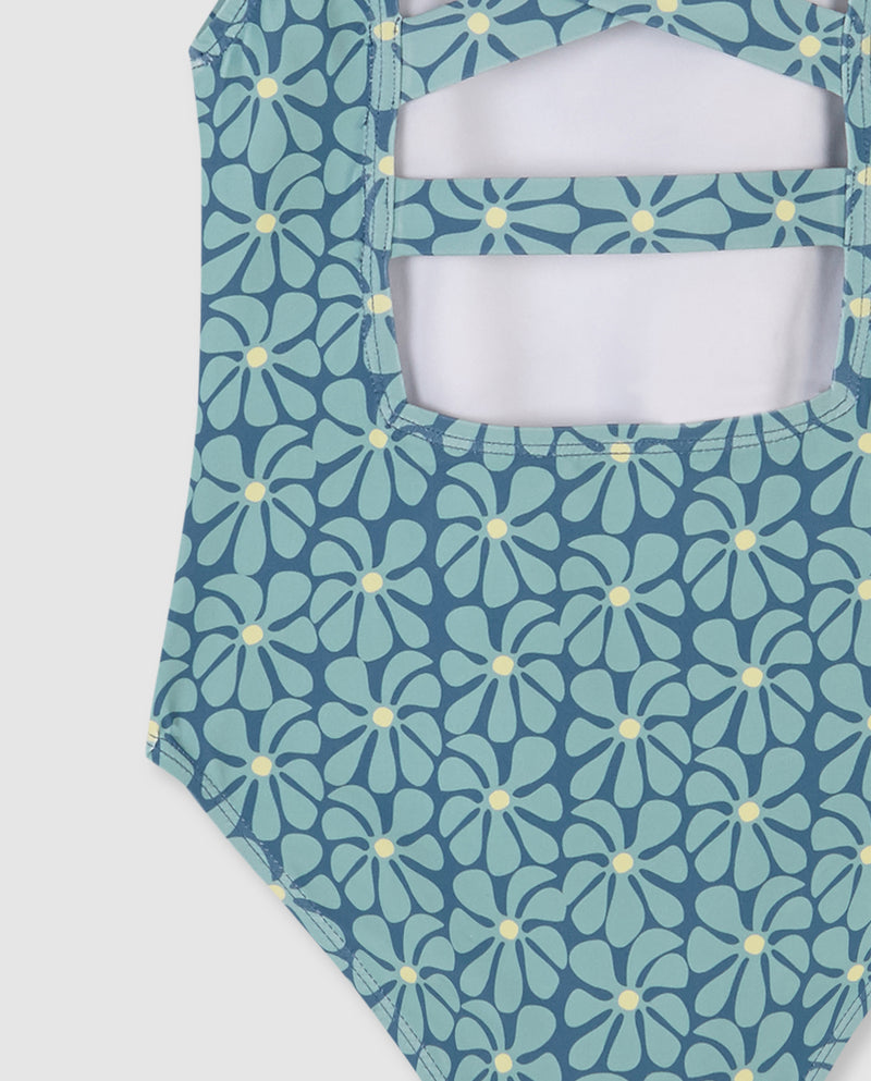 Traje de baño Estampado Retro