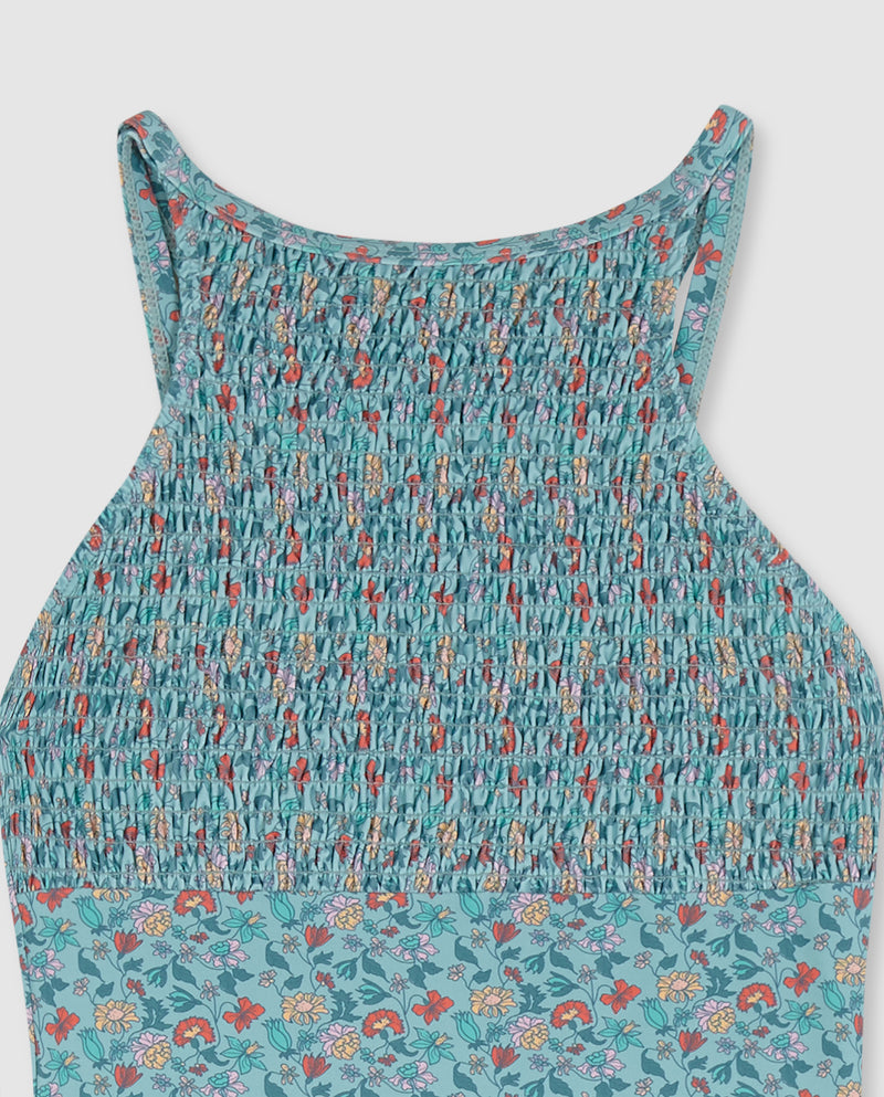 Traje de Baño con Estampado Flores