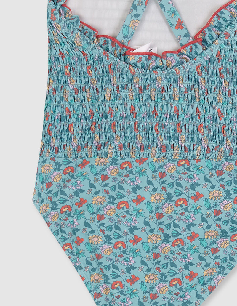 Traje de Baño con Estampado Flores