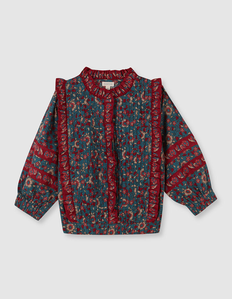 Camisa de flores para niña