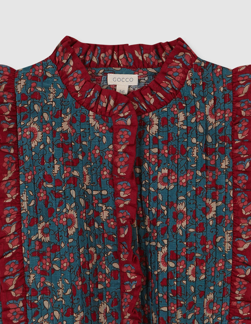 Camisa de flores para niña