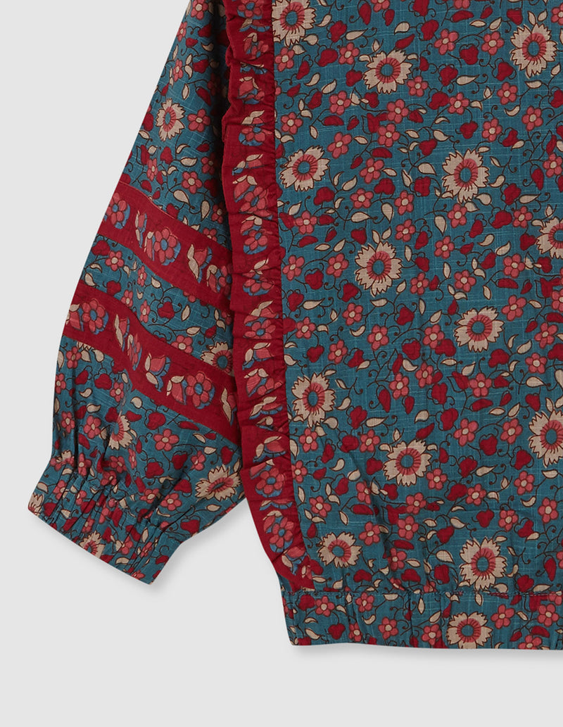 Camisa de flores para niña