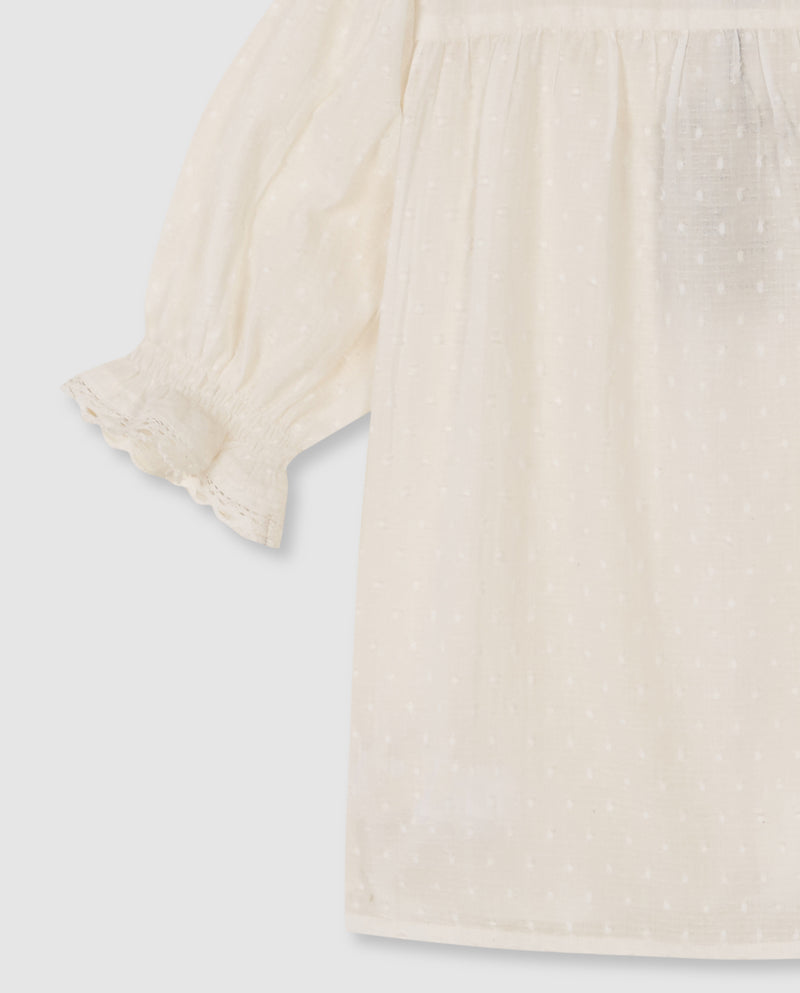 Blusa Con Tiras Bordadas