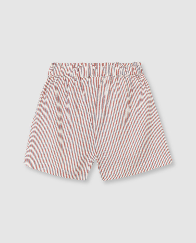 Falda pantalón con tejidos en contraste
