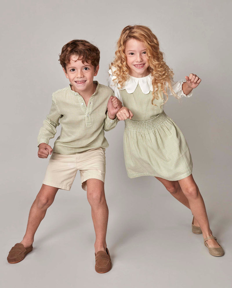 Vestido pichi de cuadro vichy