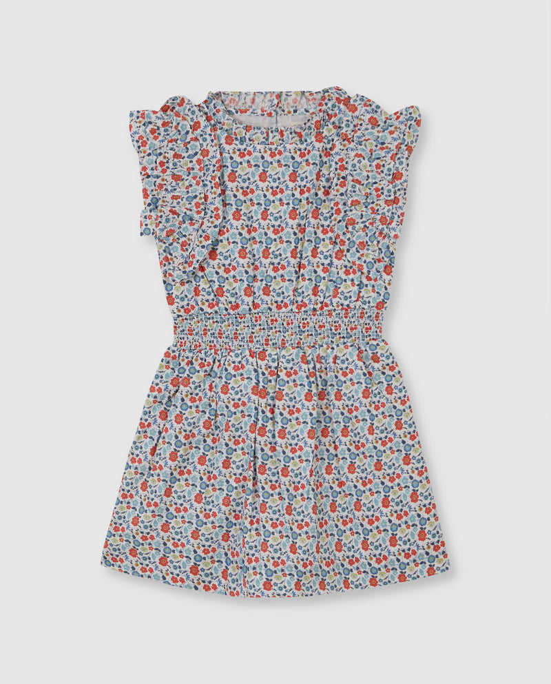 Vestido De Flores Con Cintura Engomada