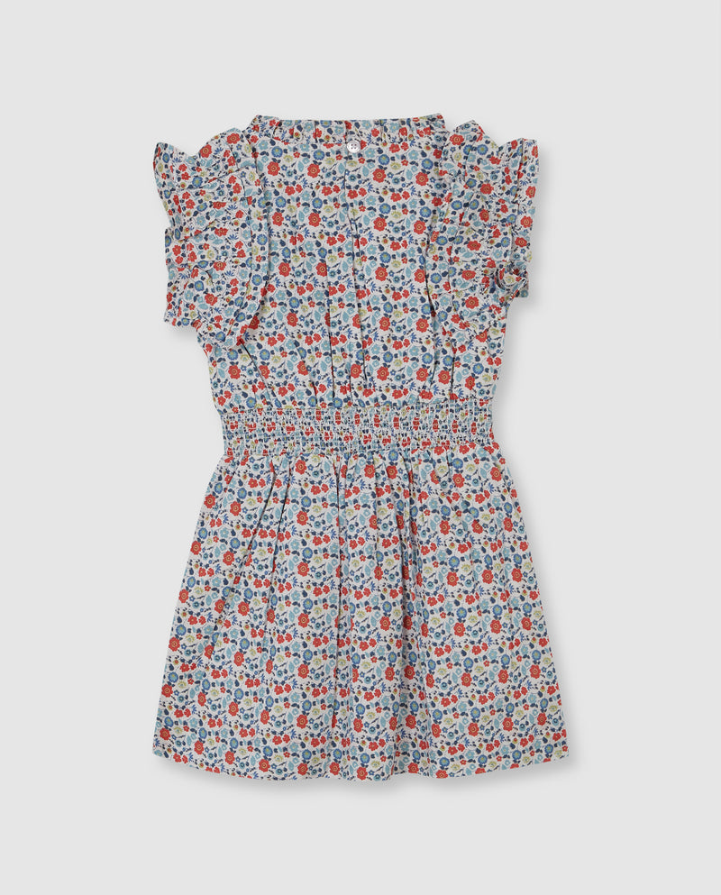 Vestido De Flores Con Cintura Engomada