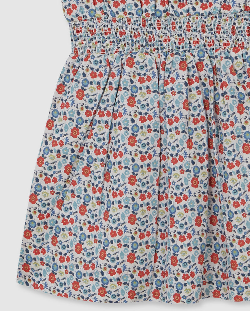 Vestido De Flores Con Cintura Engomada