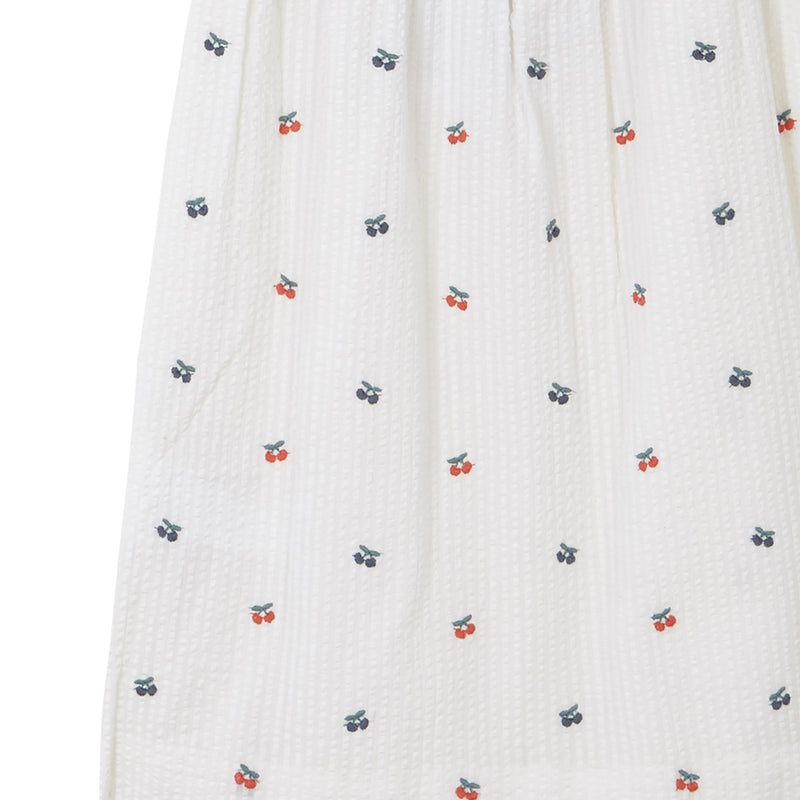 Vestido plisado para niña con estampado
