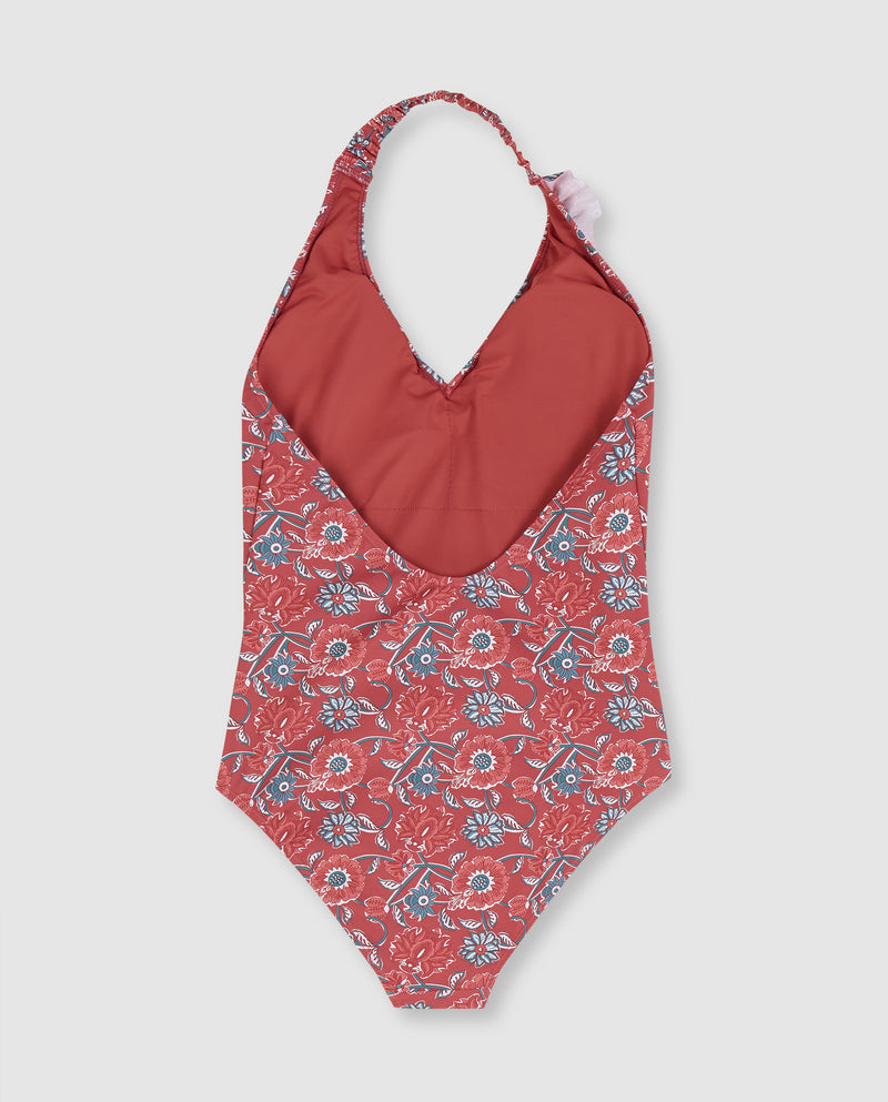 Traje de baño de una pieza para mujer con estampado