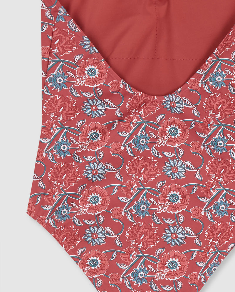 Traje de baño de una pieza para mujer con estampado
