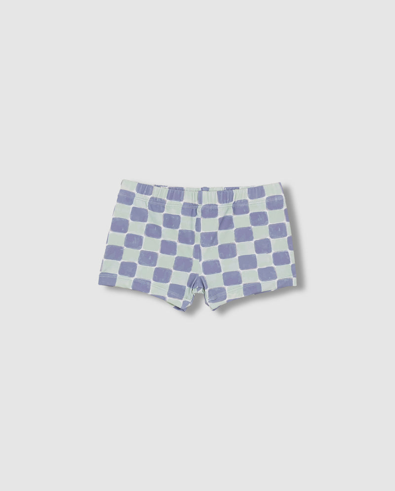 Traje de Baño con Estampado De Cuadros