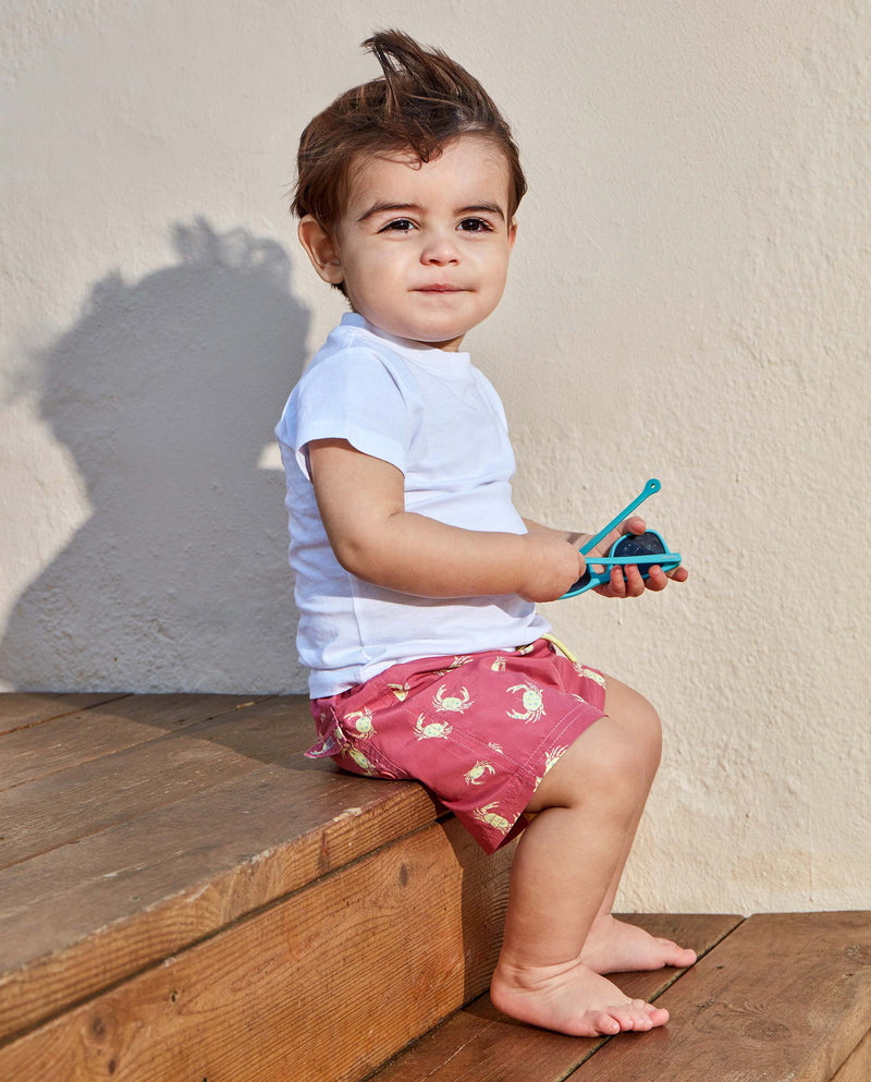 Traje de baño para niño de cangrejos