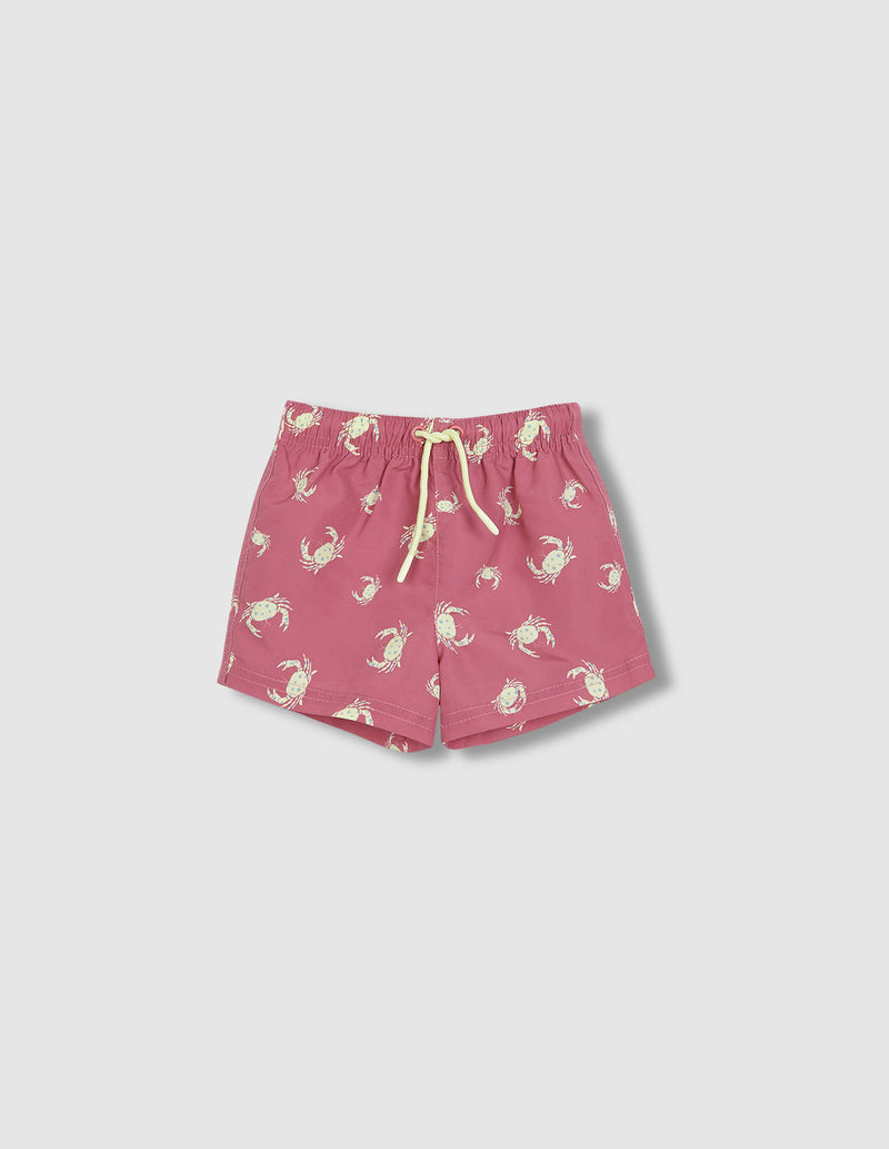 Traje de baño para niño de cangrejos