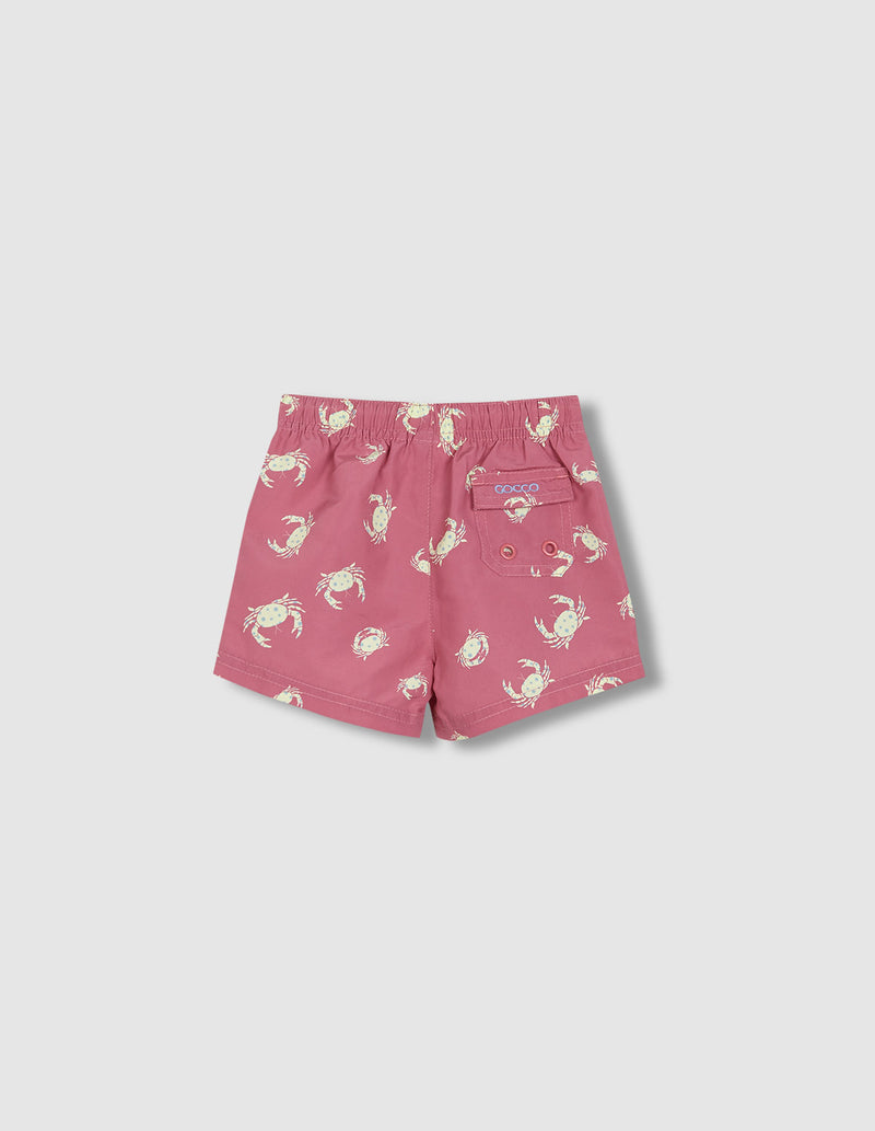 Traje de baño para niño de cangrejos
