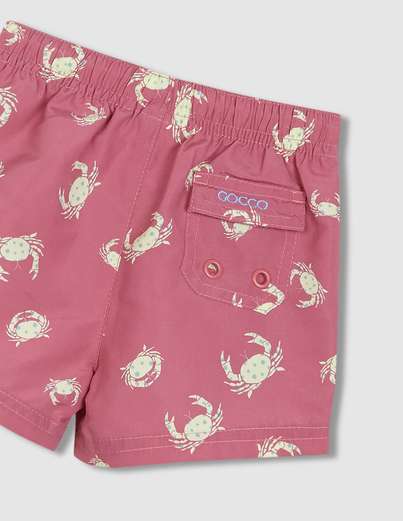 Traje de baño para niño de cangrejos