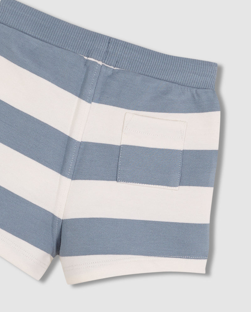 Short de rayas azules para niño