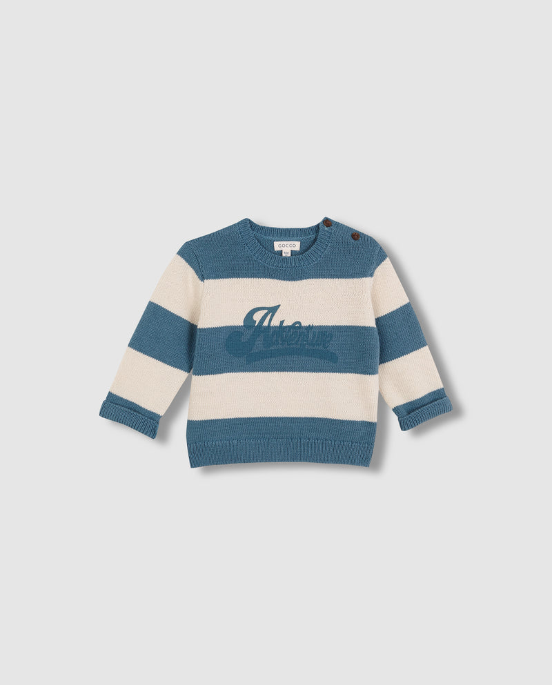 Jersey De Rayas Con Grafico