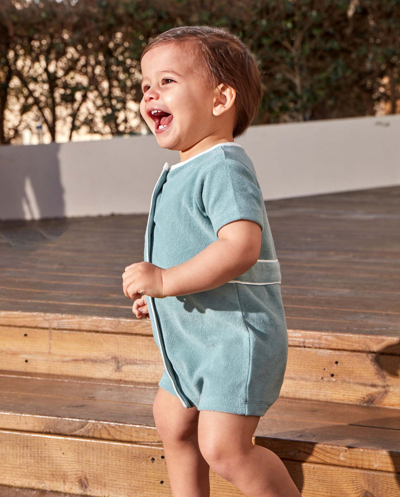 Jumpsuit para bebé de rizo

