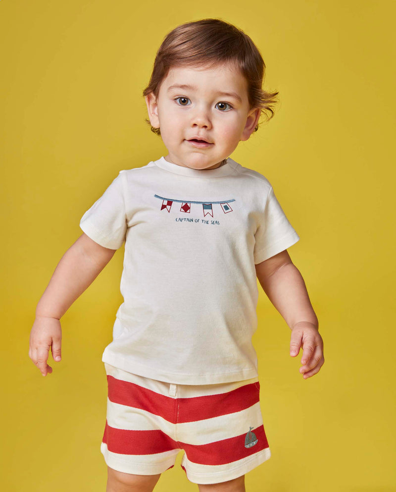 playera con estampado de bebé